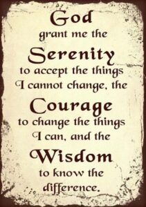 serenity prayer