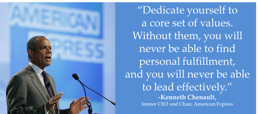 former CEO and chair American Express