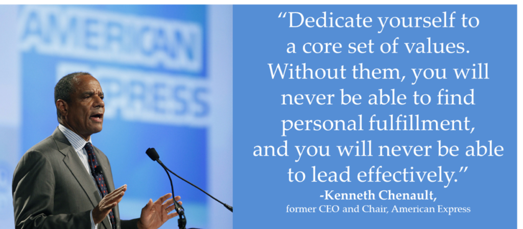 former CEO and chair American Express